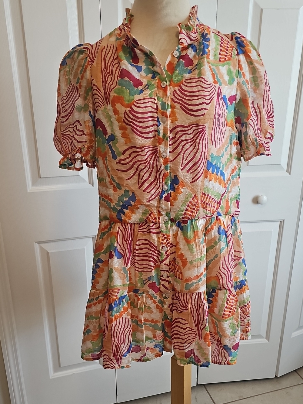 TCEC Women’s Multicolor Printed MINI DRESS.
